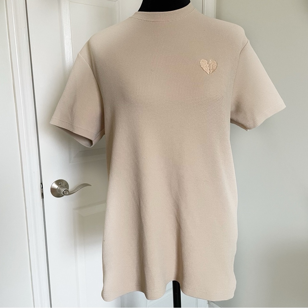 Denim & Flower Men’s Solid Nude Tee Medium